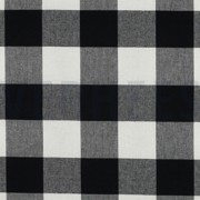 COTTON YARN DYED STRIPES & CHECKS BLACK (thumbnail)