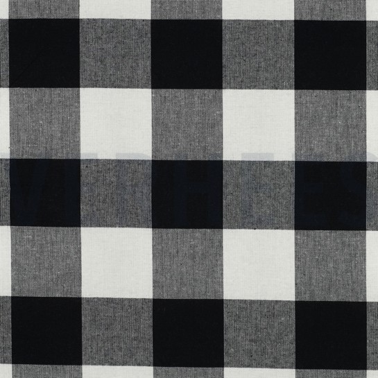COTTON YARN DYED STRIPES & CHECKS BLACK #7