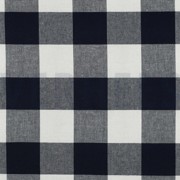 COTTON YARN DYED STRIPES & CHECKS NAVY (thumbnail)