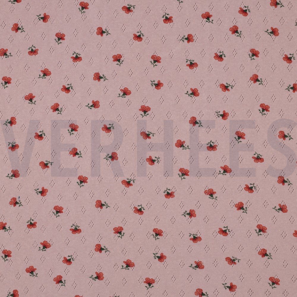 POINTOILLE FLEURS ROSE ANCIEN