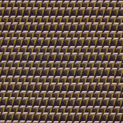 VISCOSE POPLIN STRETCH GEOMETRISCH DONKERPAARS (hover)