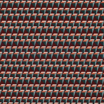 VISCOSE POPLIN STRETCH GEOMETRISCH BORDEAUX (hover)