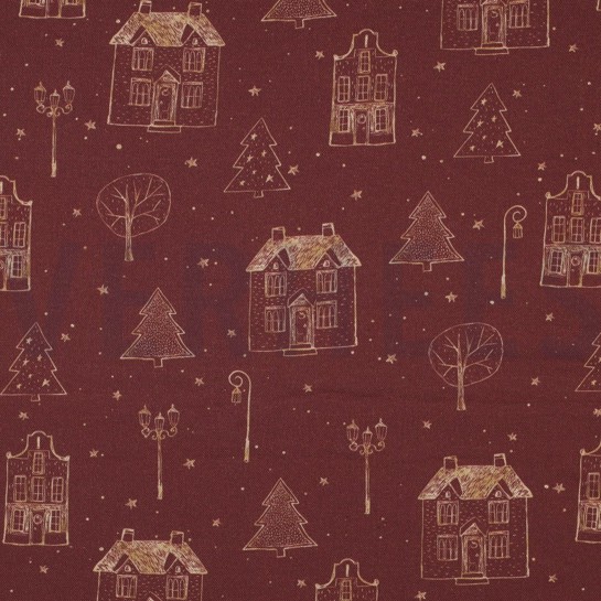 CANVAS DIGITAL CHRISTMAS HOME BORDEAUX #7