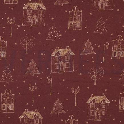 CANVAS DIGITAL CHRISTMAS HOME BURGUNDY (hover)