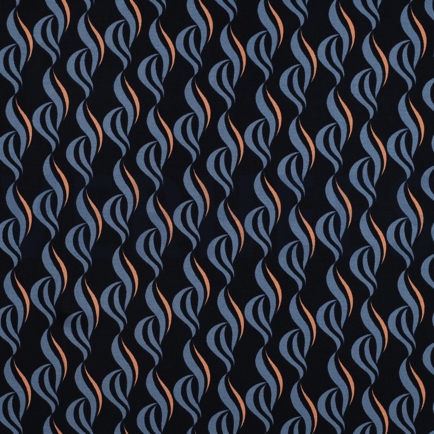 VISCOSE ROSELLA STRETCH ABSTRACT NAVY (hover)