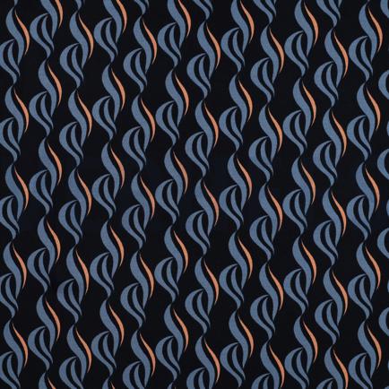 VISKOSE ROSELLA STRETCH ABSTRACT MARINEBLAU (hover)