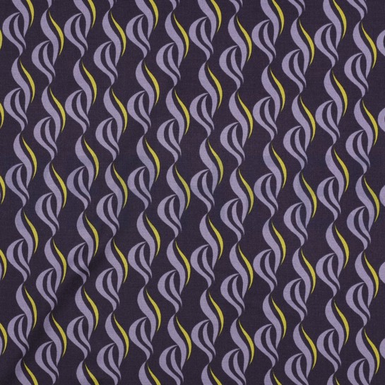 VISCOSE ROSELLA STRETCH ABSTRACT DONKERPAARS #7