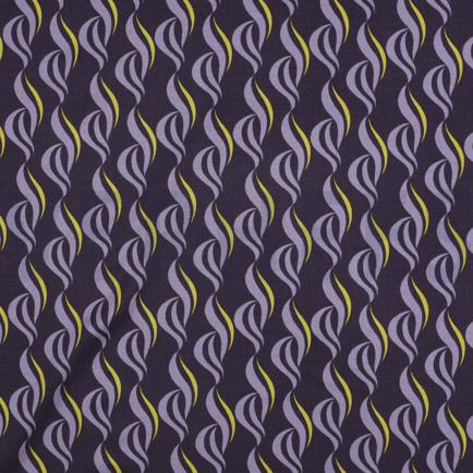 VISKOSE ROSELLA STRETCH ABSTRACT DUNKELVIOLETT (hover)
