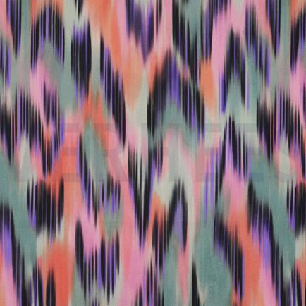 COTTON SATIN DIGITAL ABSTRACT MULTICOLOUR (hover)