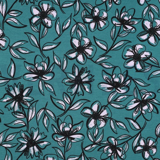 PUNTA DI ROMA FLOWERS BLUE #7