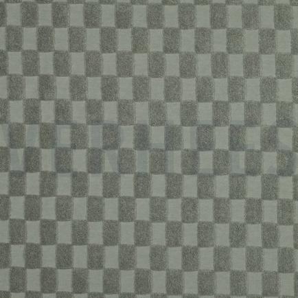 BAUMWOLLE FROTTEE GESTRICKT KAROS GRÜN (hover)