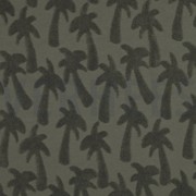 COTTON TOWELLING KNIT PALMTREES ARMY GREEN (thumbnail)