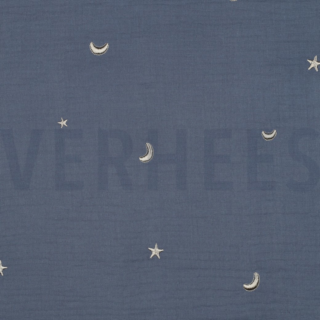 DOUBLE GAUZE EMBROIDERY STARS JEANS