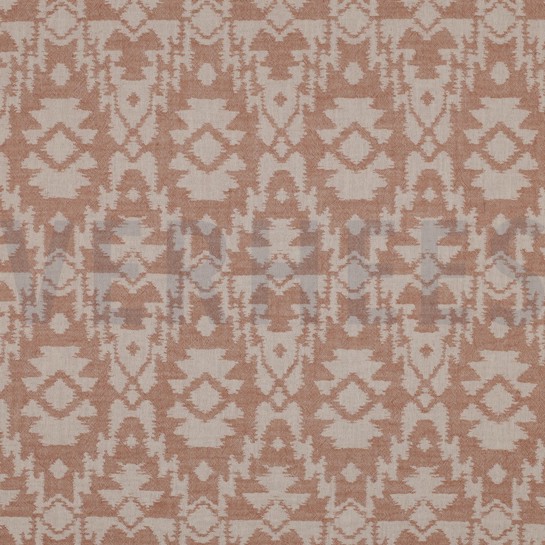 DOUBLE GAUZE JACQUARD AZTEC COGNAC #7