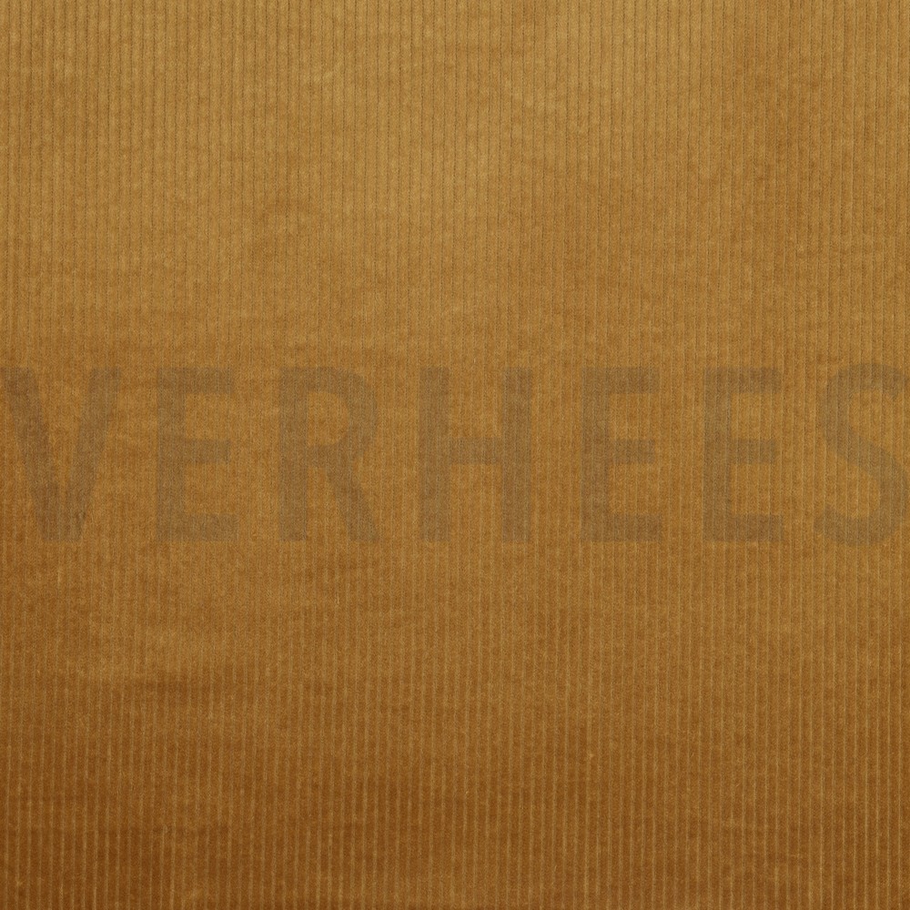 CORDUROY GEWASSEN 6W STRETCH MOSTERDGEEL