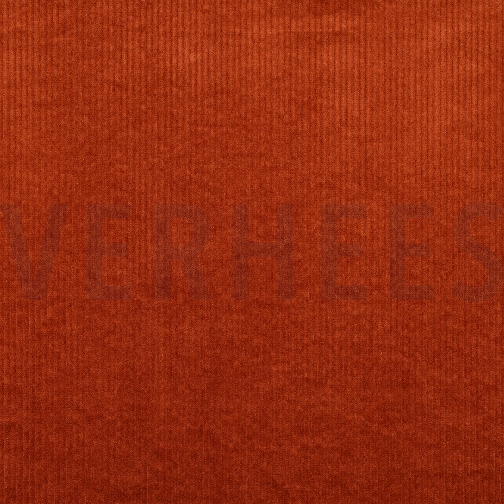 CORDUROY GEWASSEN 6W STRETCH TERRACOTTA