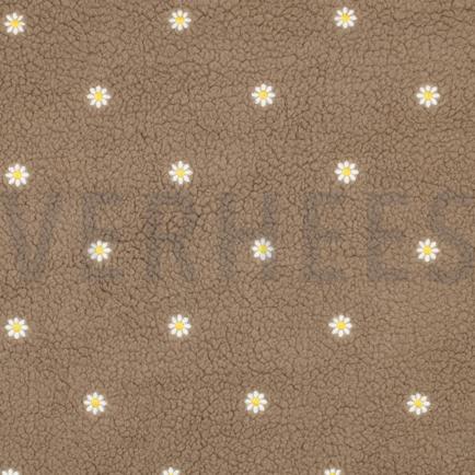 TEDDY EMBROIDERY BLOEMEN TAUPE (hover)