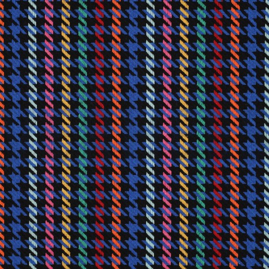 PIED DE POULE DONKER KOBALTBLAUW #7