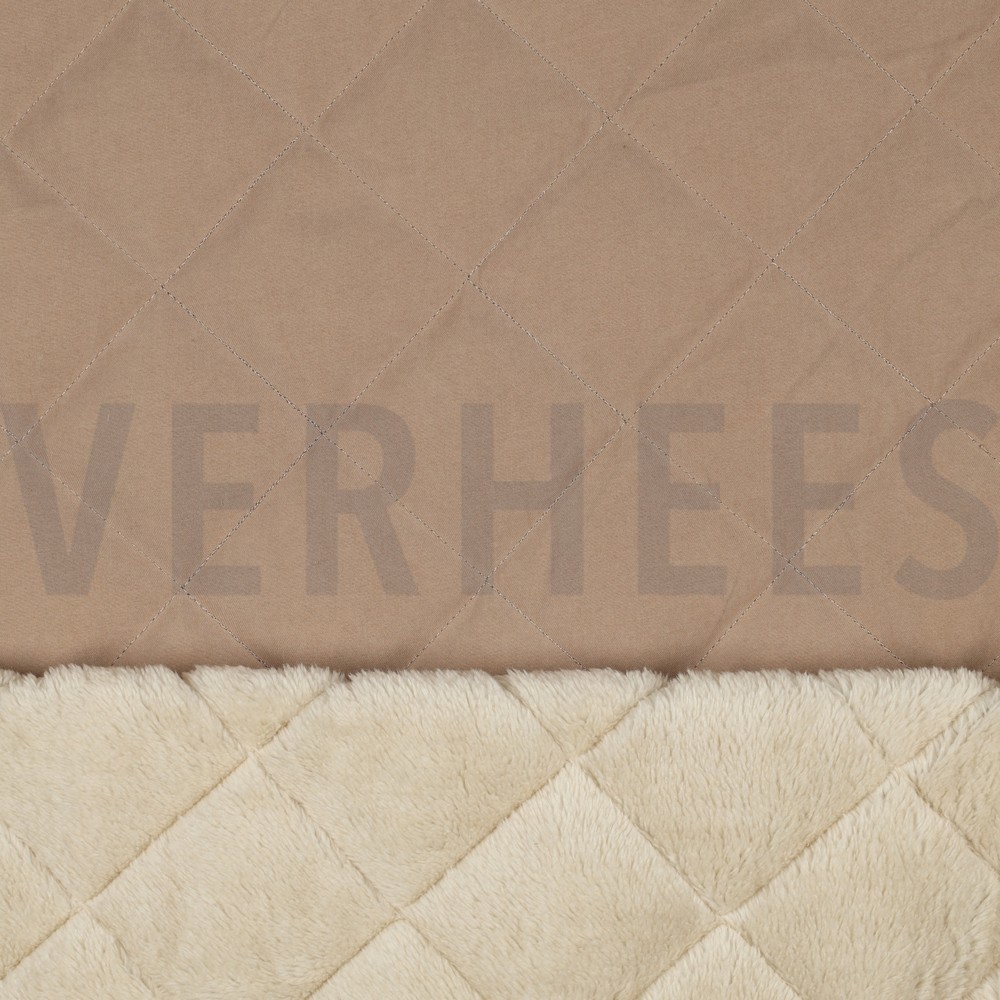 GEWATTEERD IMITATIEBONT CAPPUCCINO