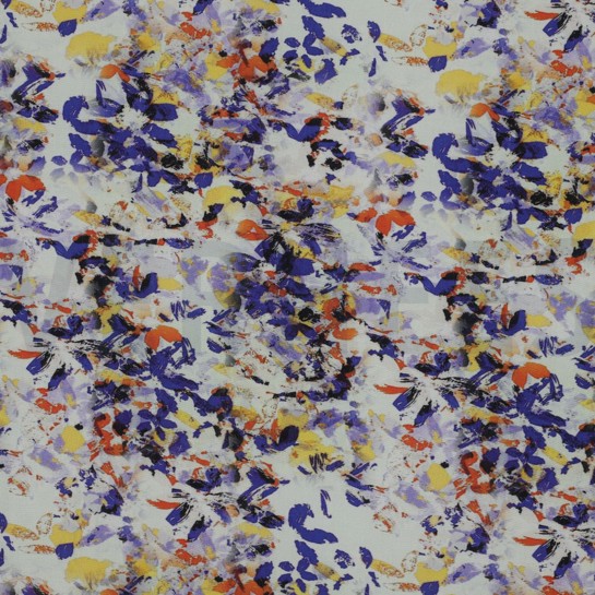 VISCOSE RADIANCE DIGITAL ABSTRAIT BLEU #7