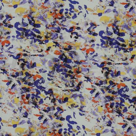 VISCOSE RADIANCE DIGITAAL ABSTRACT BLAUW (hover)