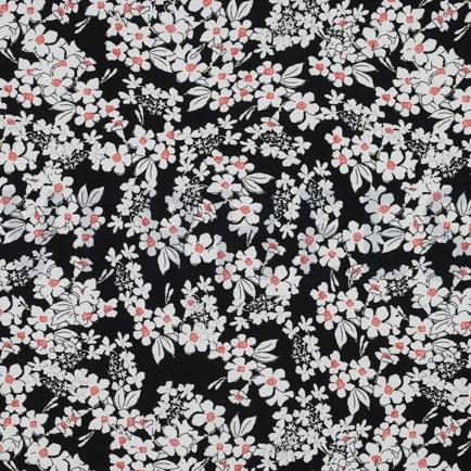 VISCOSE RADIANCE FLEURS NOIR (hover)