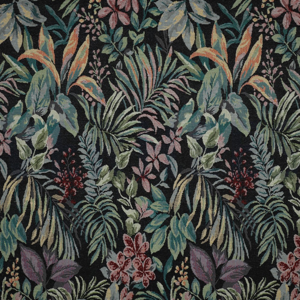 GOBELIN BLOEMEN ZWART