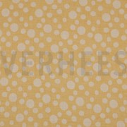 DOUBLE GAUZE JACQUARD DOTS DARK YELLOW (thumbnail)