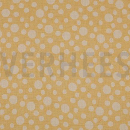 MUSSELIN JACQUARD PUNKTE DUNKELGELB (hover)