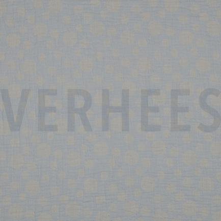 MUSSELIN JACQUARD PUNKTE HELLBLAU (hover)