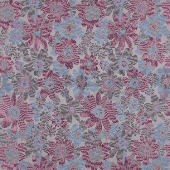 JACQUARD BLUMEN HELL LILA #7