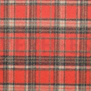 GEBORSTELDE MANTELSTOF RUITEN ORANJE (thumbnail)