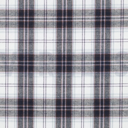 BRUSHED YARN DYED CHECKS NAVY (hover)
