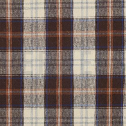 BRUSHED YARN DYED CHECKS BROWN (hover)