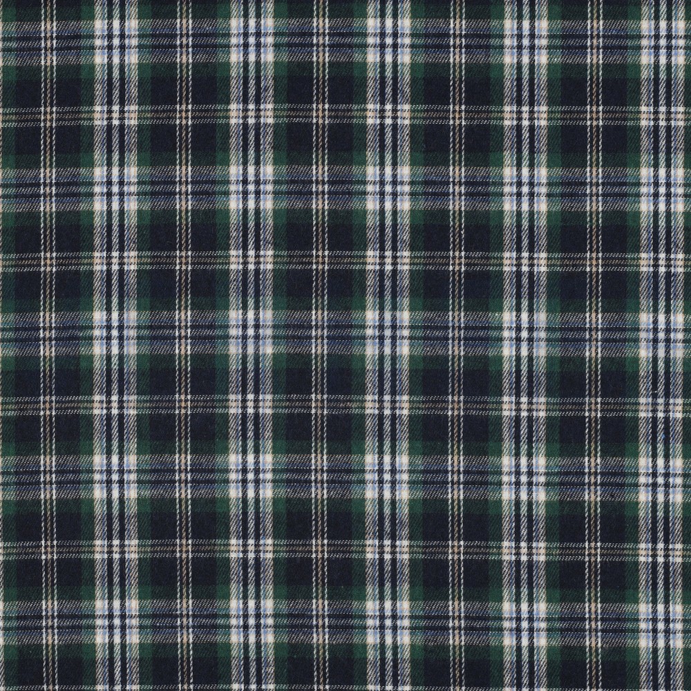 BRUSHED YARN DYED CHECKS NAVY