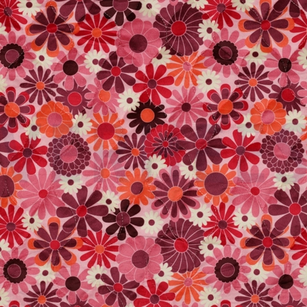 STEPPSTOFF VELVET DIGITAL BLUMEN FUCHSIA (hover)