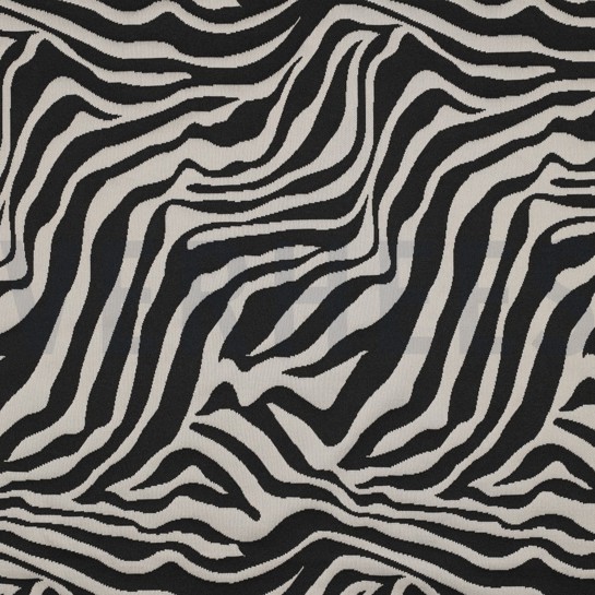 KNITTED JACQUARD ANIMAL SKIN BLACK #7