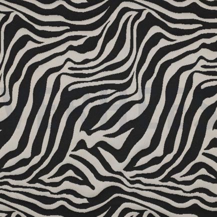 KNITTED JACQUARD ANIMAL SKIN BLACK (hover)