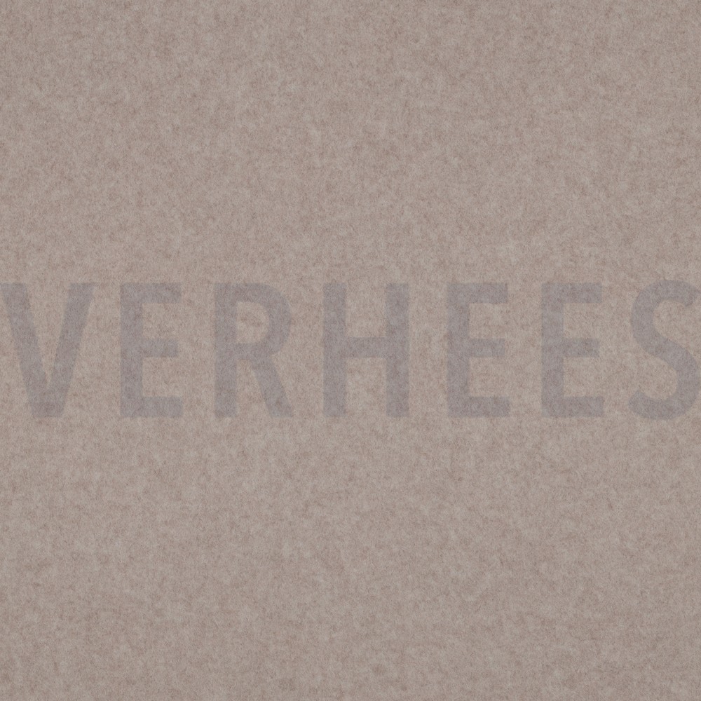 COTTON FLEECE GOTS TAUPE MELANGE