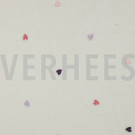 TEDDY BRODERIE CŒURS ÉCRU (hover)