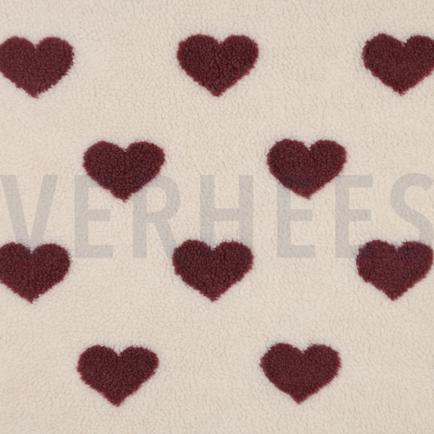 TEDDY JACQUARD HARTEN ROOD/ROUGE (hover)