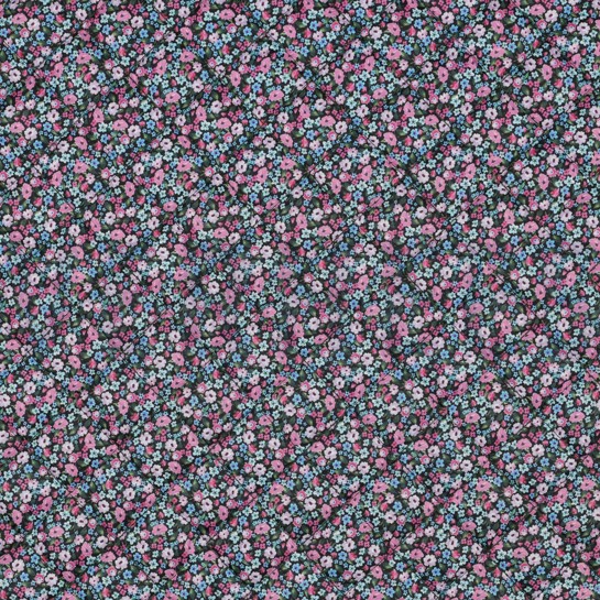 STEPPSTOFF DIGITAL BLUMEN FUCHSIA #7