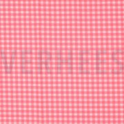 KATOEN GARENGEVERFD NEON RUITEN ROZE (thumbnail)