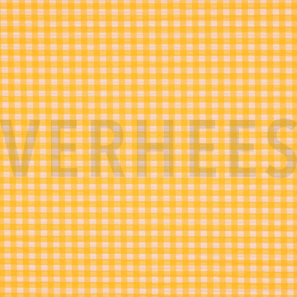 COTTON YARN DYED NEON CHECKS ORANGE