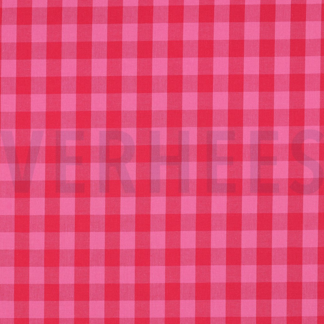 BAUMWOLLE GARNGEFÄRBT KAROS ROT