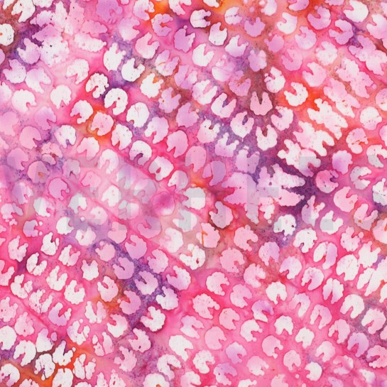 HANDGEFERTIGTE BATIK VISKOSE ROSA #7