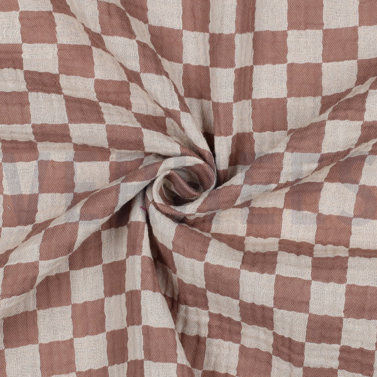 DOUBLE GAUZE DUBBELZIJDIGE RUITEN 