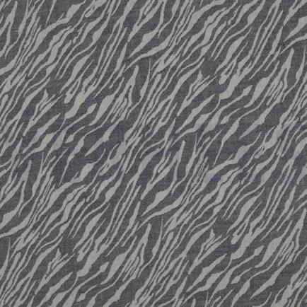 DOUBLE GAUZE JACQUARD ANIMAL SKIN NAVY (hover)