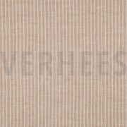 MUSSELIN GARNGEFÄRBT STREIFEN TAUPE (thumbnail)