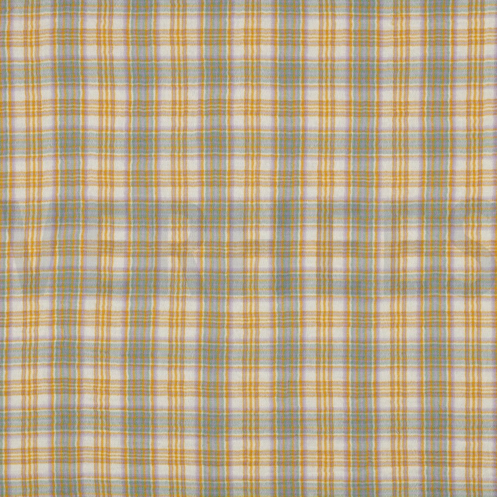 DOUBLE GAUZE GARENGEVERFD RUITEN MULTI